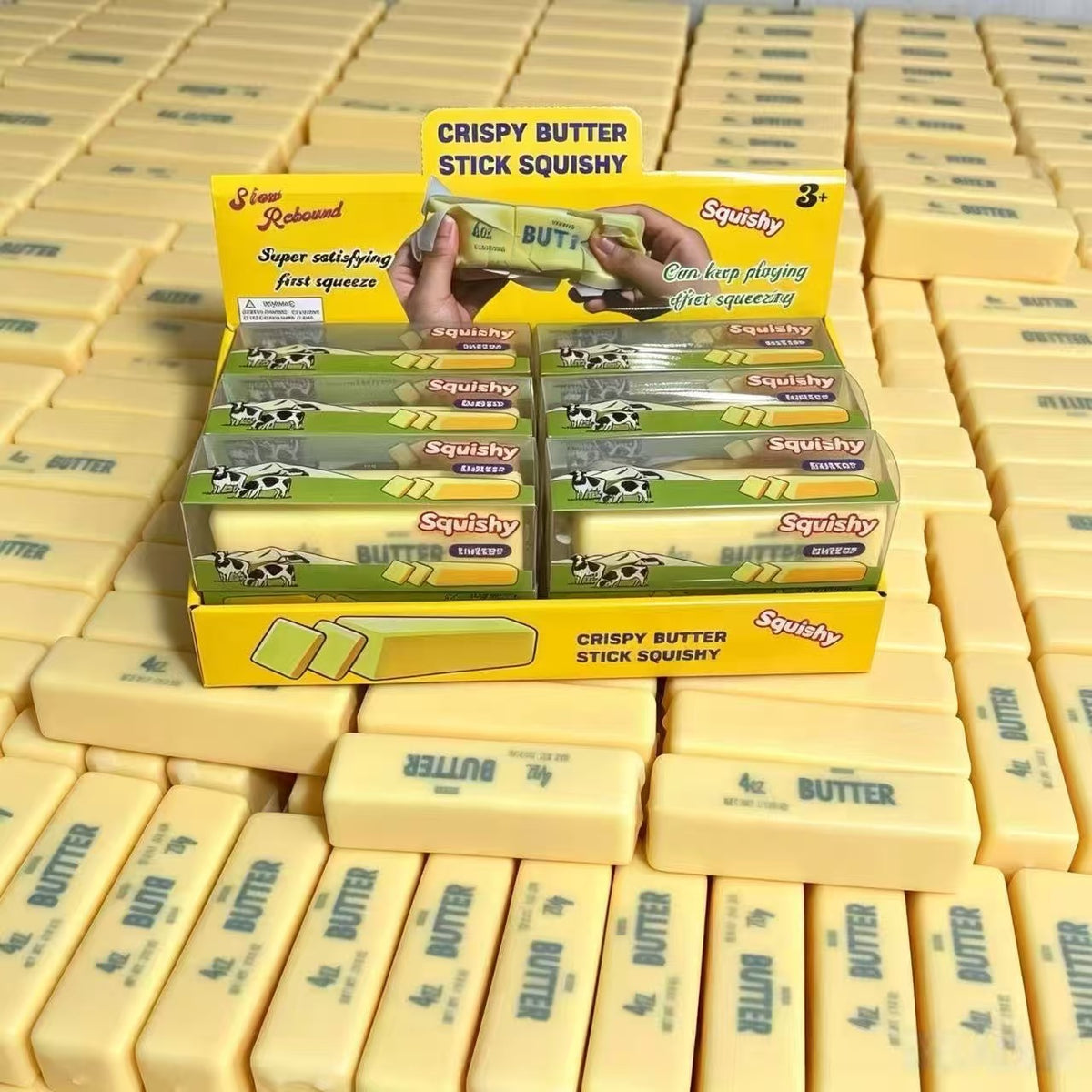 Yellow crispy butter PU squishy — packaging