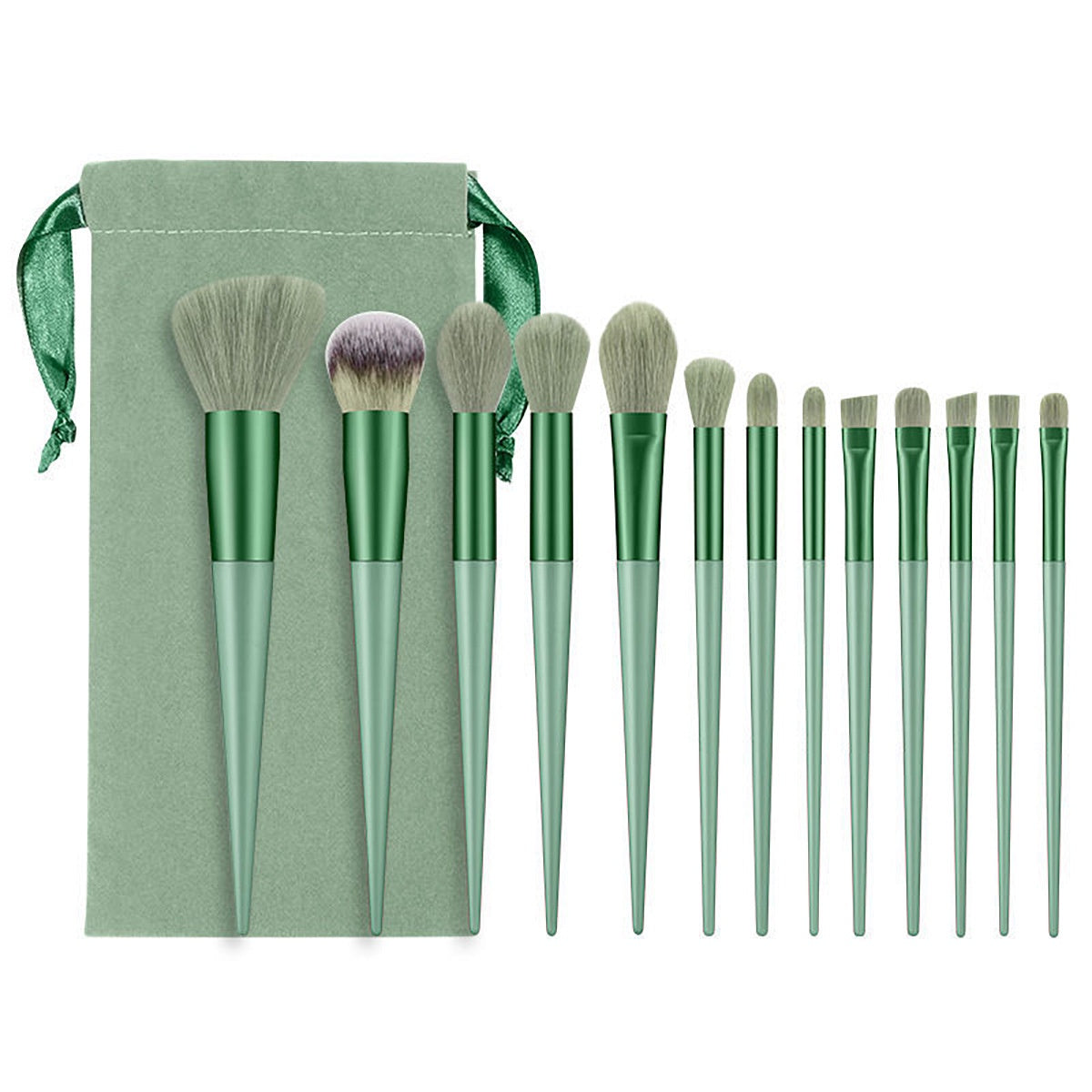 13pcs Basic Makeup Brush Bag