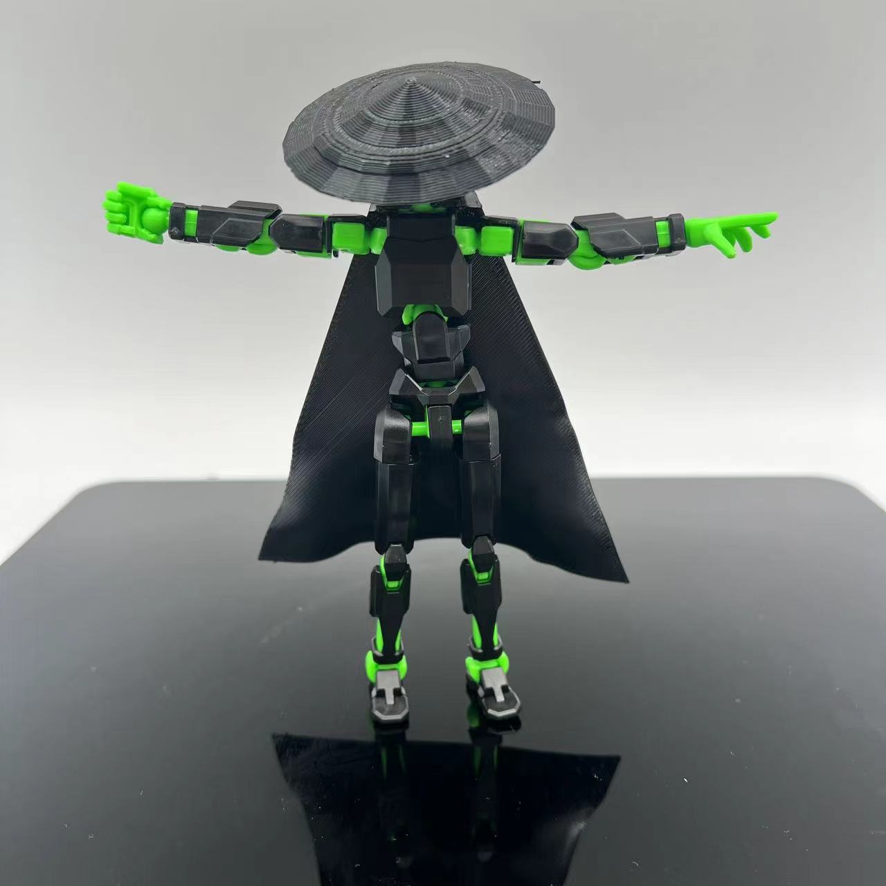 Chivalrous Person T13 Action Figure 2024 New, 3D Prined Cavalier 13 Action Figure,with Hat Cape and Stand