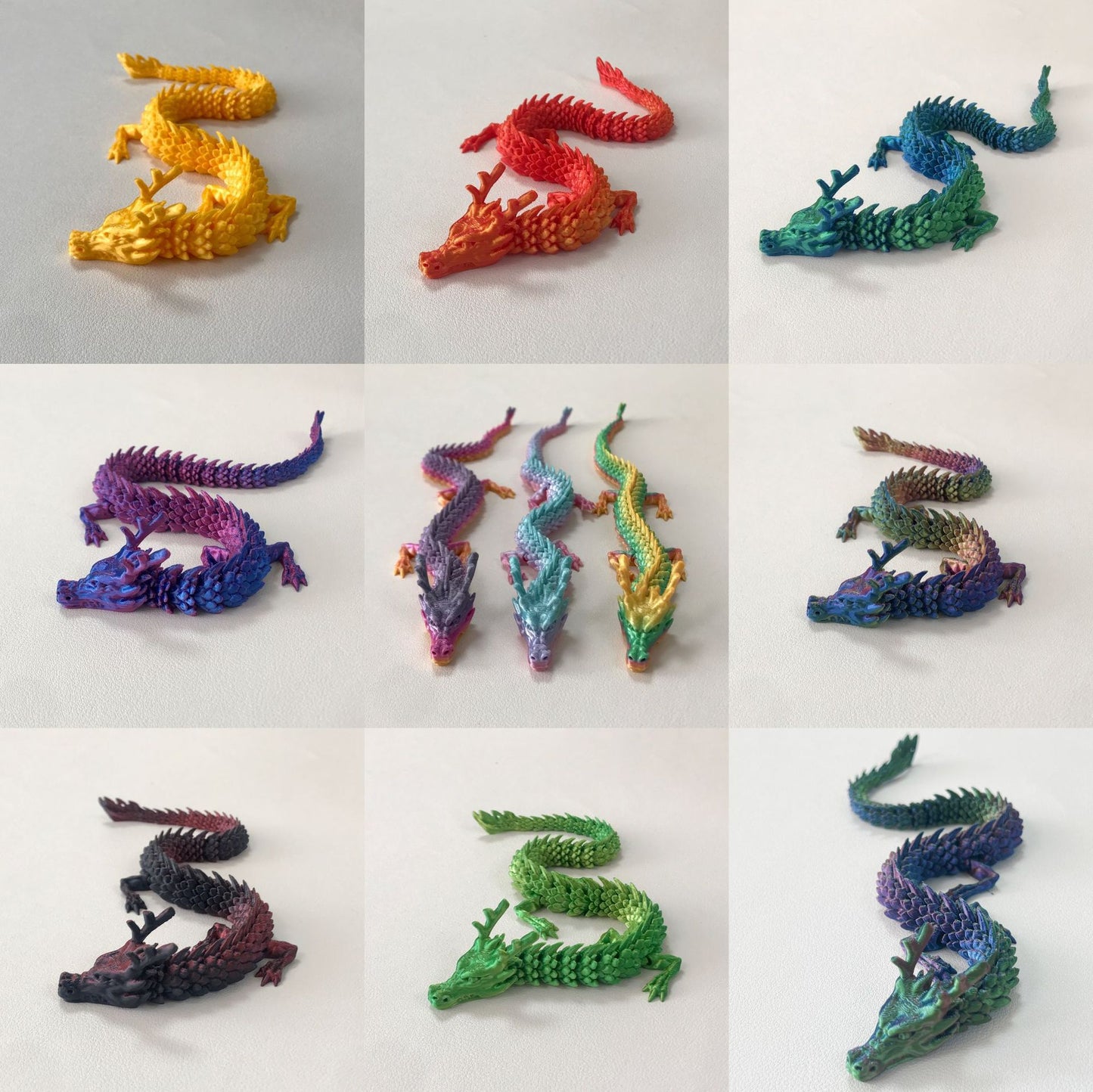3D printed Chinese dragon jointed dragon movable dragon 60cm