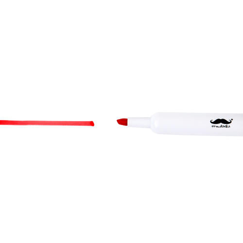 Low Odor Ink Dry Erase Markers, Chisel Tip, Red