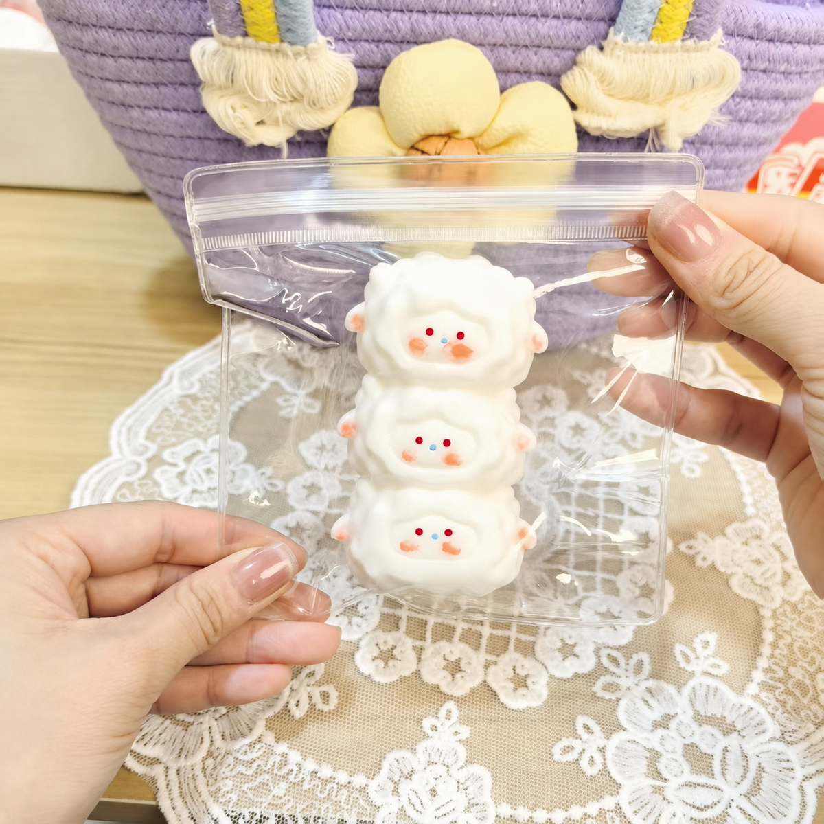 Triple Lamb Squishy - Classic