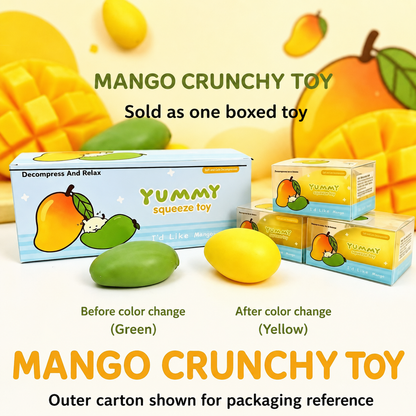 Mini Mango Colour-Changing Squishy — individual box and packaging reference