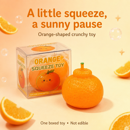 Knobbed Orange Crunchy Squishy — product detail
