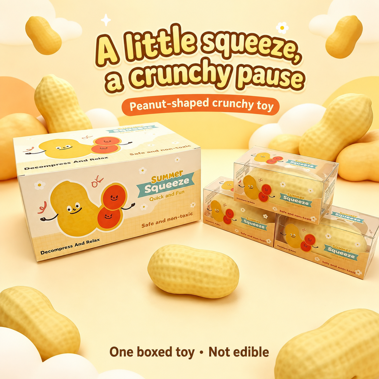 Tan Peanut Crunchy Squishy — product detail