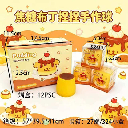 Yellow Pudding Crunchy Squishy — supplier product and packaging reference