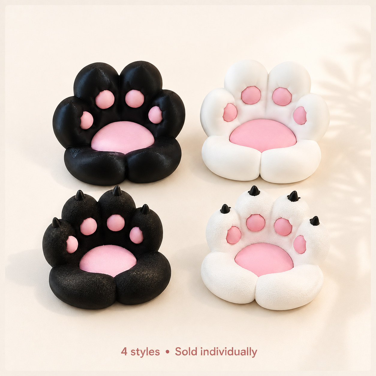 All four styles, sold individually — hero