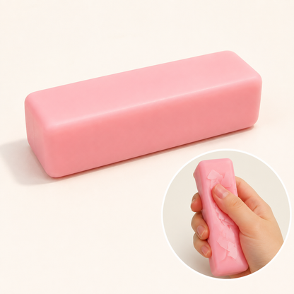 Pink crispy butter PU squishy — hero