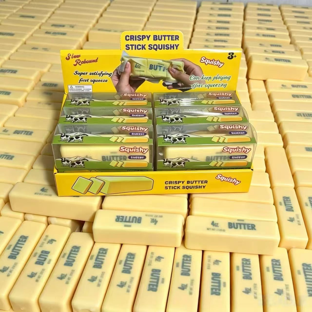 Yellow crispy butter PU squishy — packaging