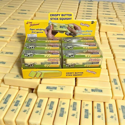 Yellow crispy butter PU squishy — packaging