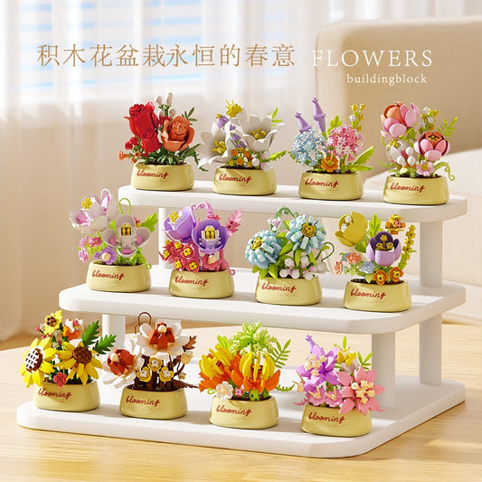 Blooming Block Mini Flowerpot
