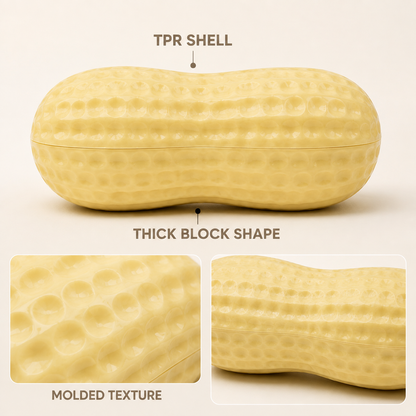 11 cm block peanut sensory squeeze toy features