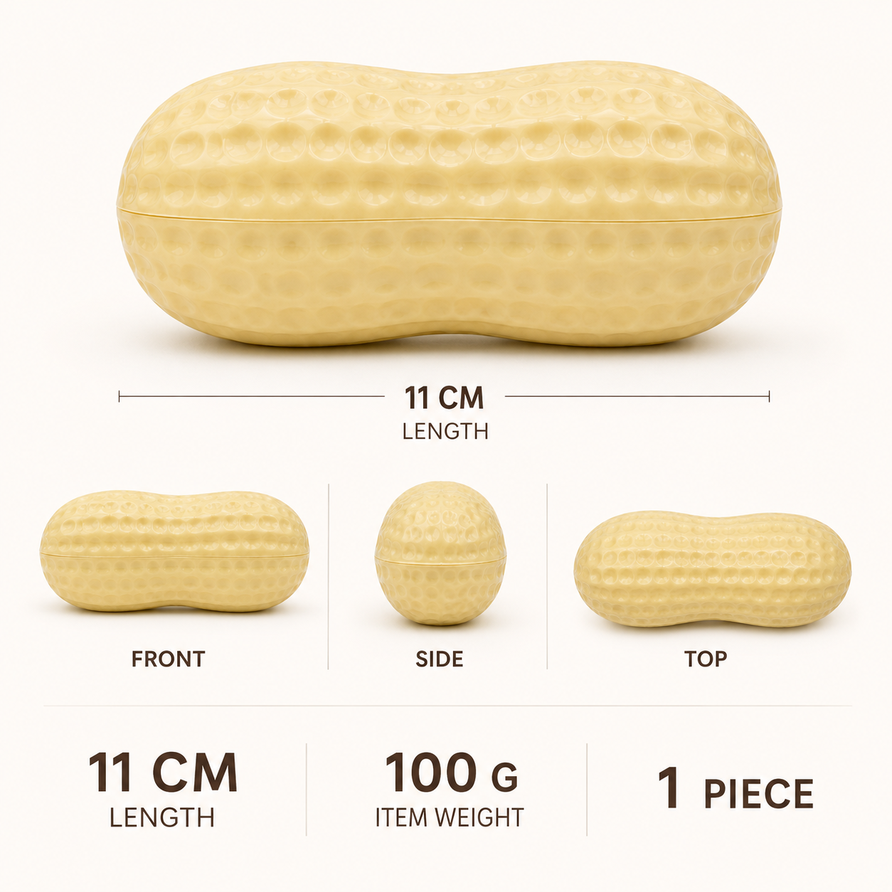 11 cm block peanut sensory squeeze toy verified specifications