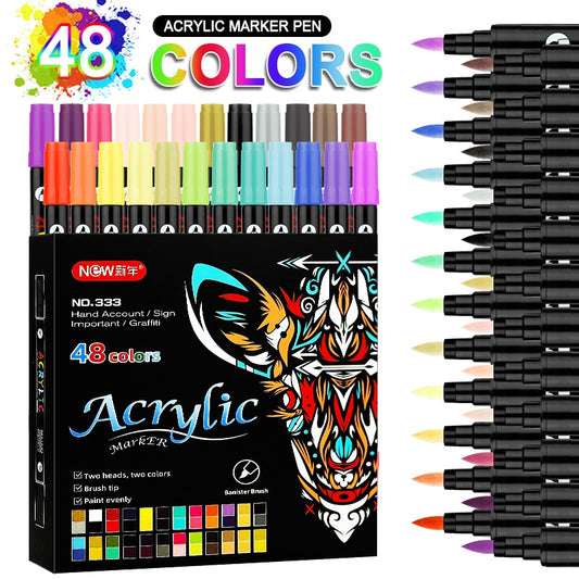 48pcs Soft Tip Signature Watercolor Pen