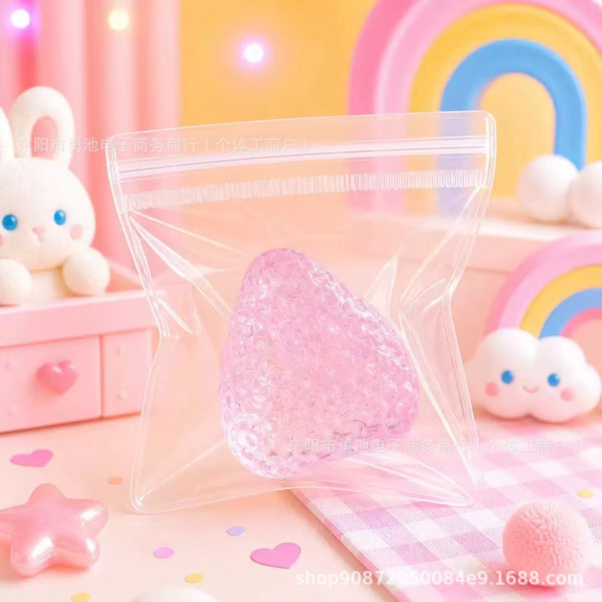 Large Strawberry Sensory Squishy - Crystal