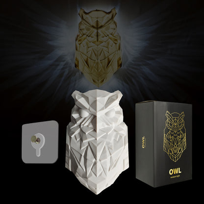 3D Animal Owl Wall Light LED Wall Light Resin Owl Night Light, Owl