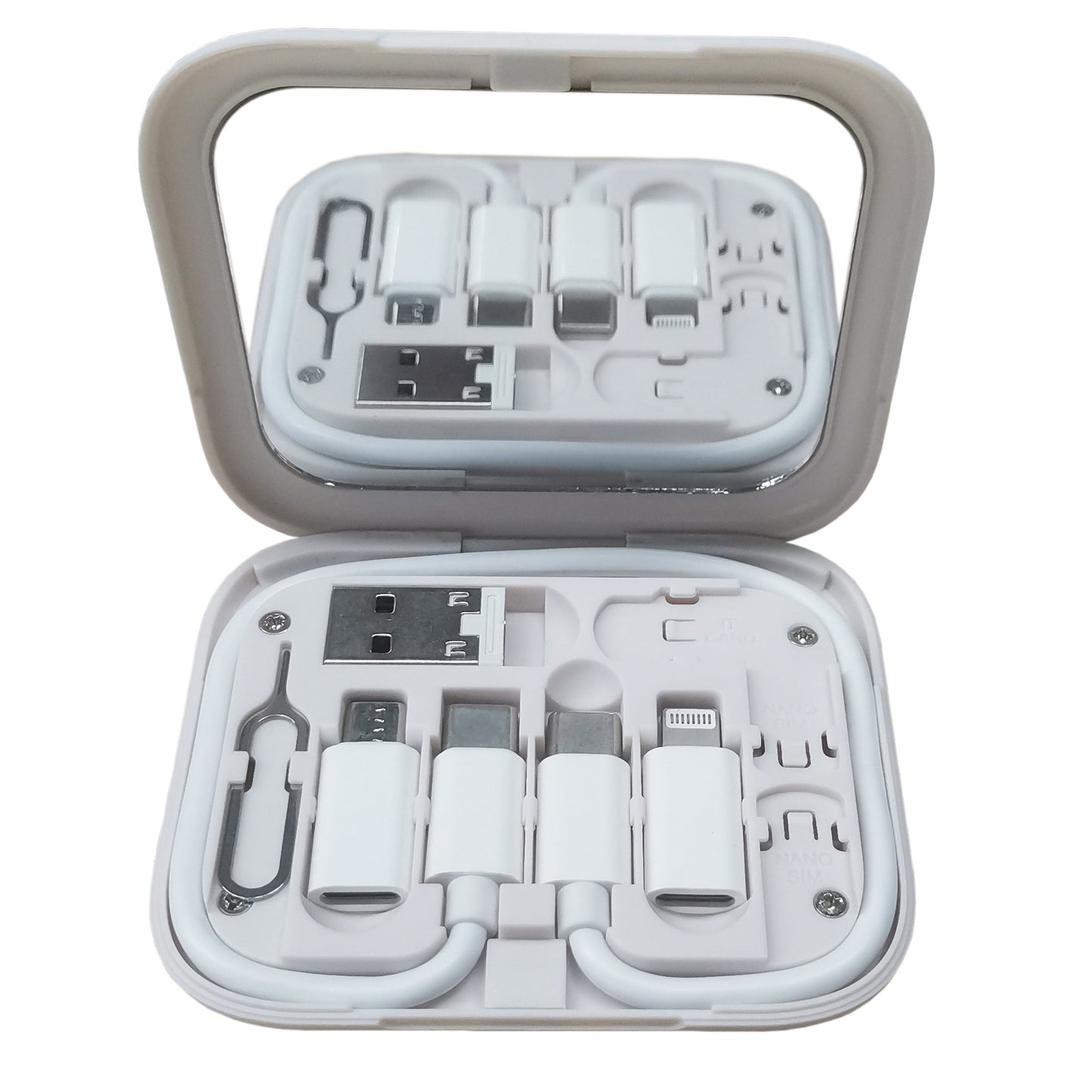 Multifunctional Usb Adapter Cable Conversion Storage Box