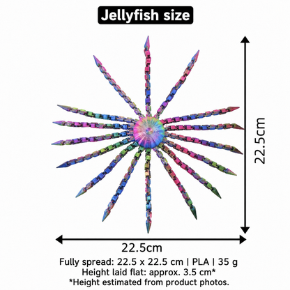 Jellyfish Articulated Figure — Rainbow