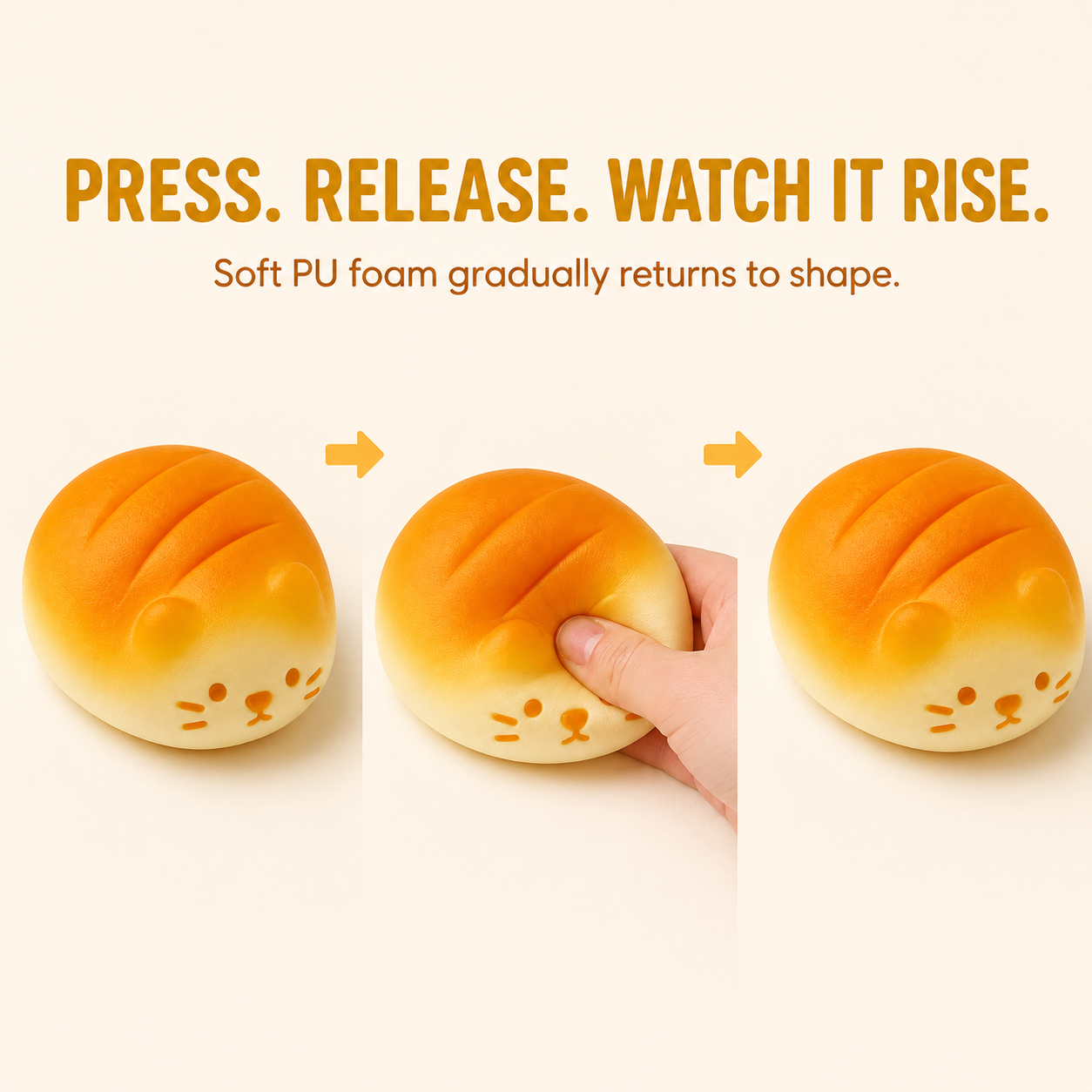Bread cat squishy press release and slow rise