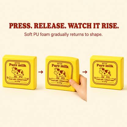 Butter milk block squishy press release and slow rise