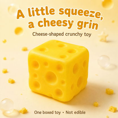 Yellow cheese block crunchy squishy — ad