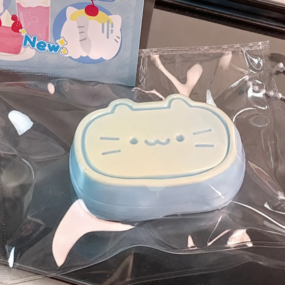 Cheese Cat Squishy - Blue