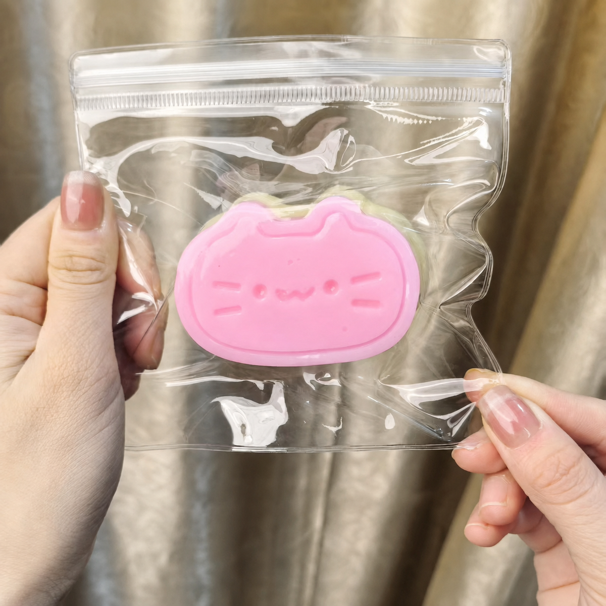 Cheese Cat Squishy - Pink