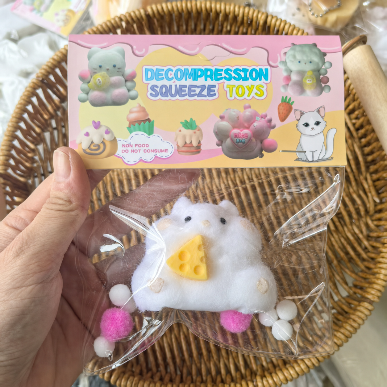 Hamster Squishy - White