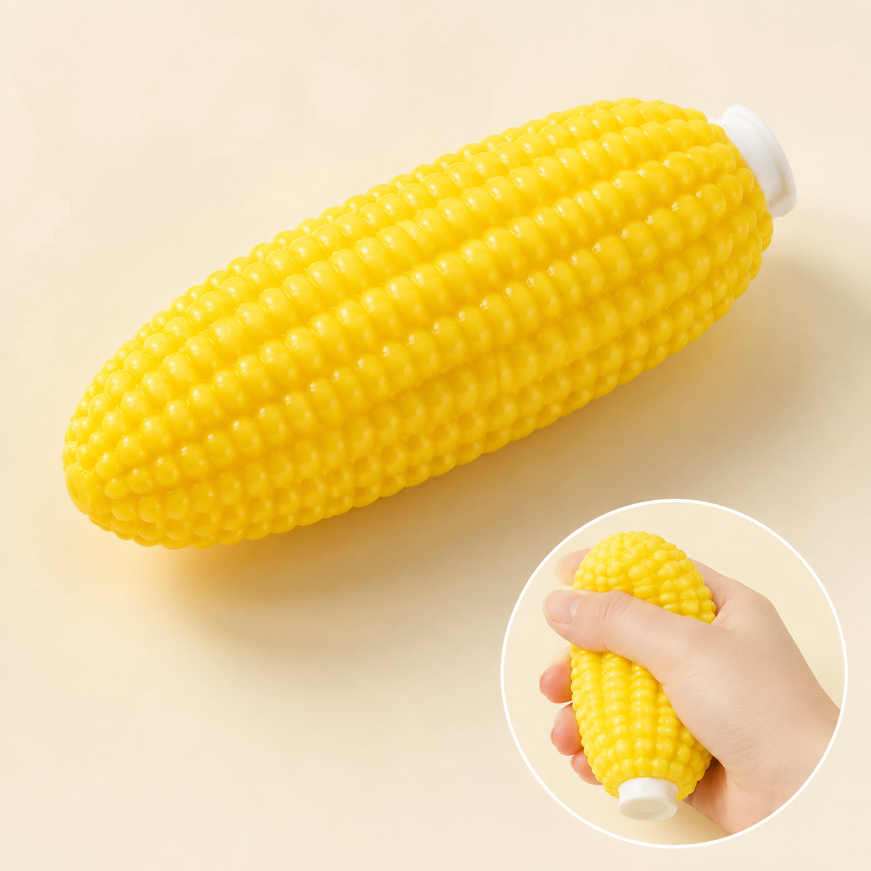 Yellow corn crunchy squishy — hero