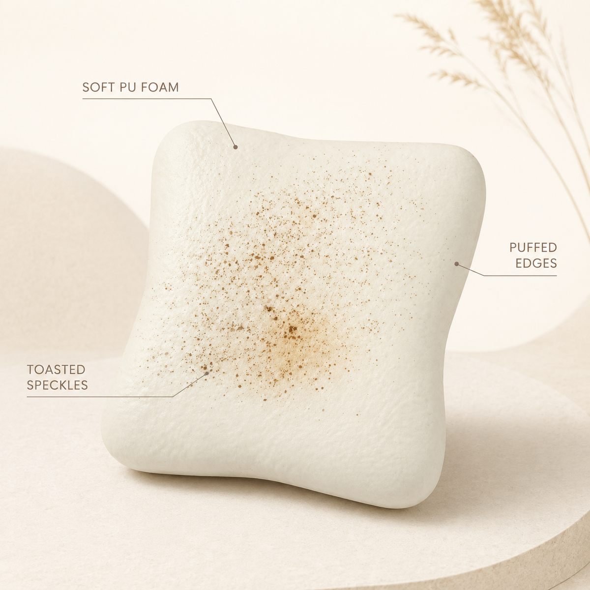 Cream-cheese toast squishy visible product features