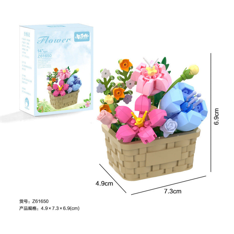 Flower Basket Building Kit — Blossom Dream — actual product and colour box