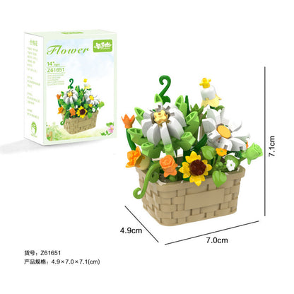 Flower Basket Building Kit — Summer Love — actual product and colour box