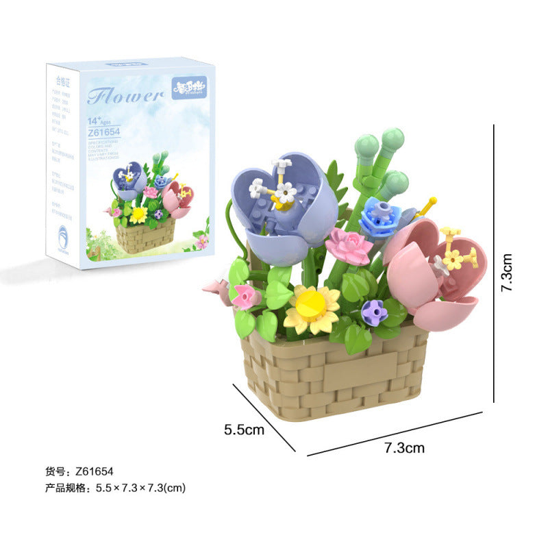 Flower Basket Building Kit — Gentle Company — actual product and colour box