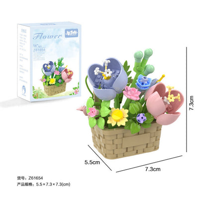 Flower Basket Building Kit — Gentle Company — actual product and colour box
