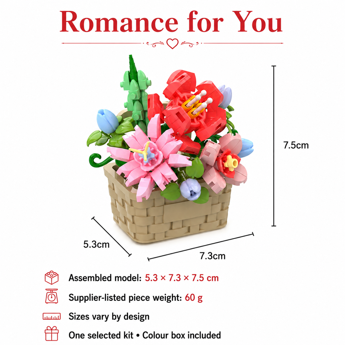 specification_detail — Flower Basket Building Kit