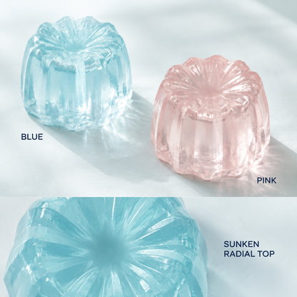 Two-Colour Glacier Canelé Slow-Rise TPR Squeeze Toy — Variants and details