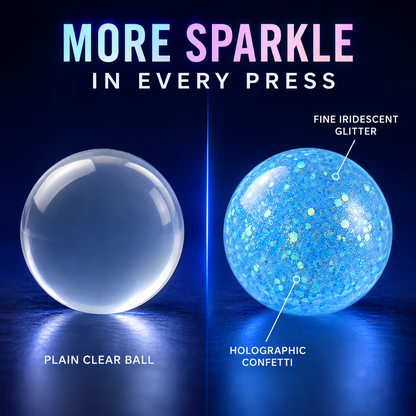 Glitter gel squeeze ball comparison