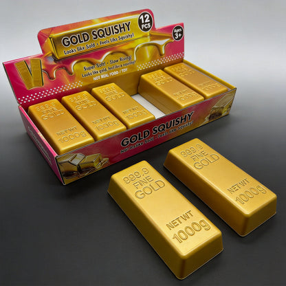 Gold bar squishy assortment
