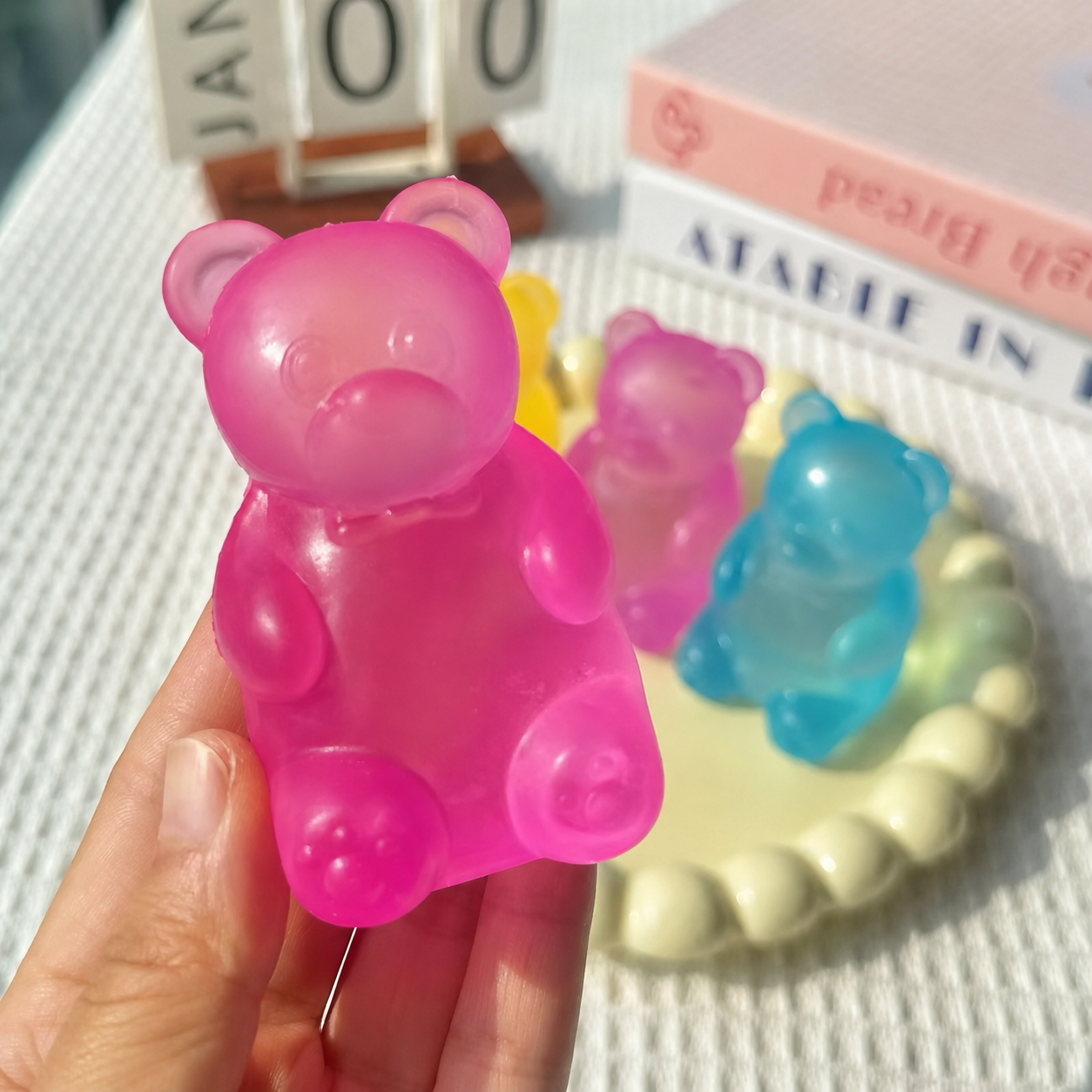 Gummy Bear Gel Squishy - Pink