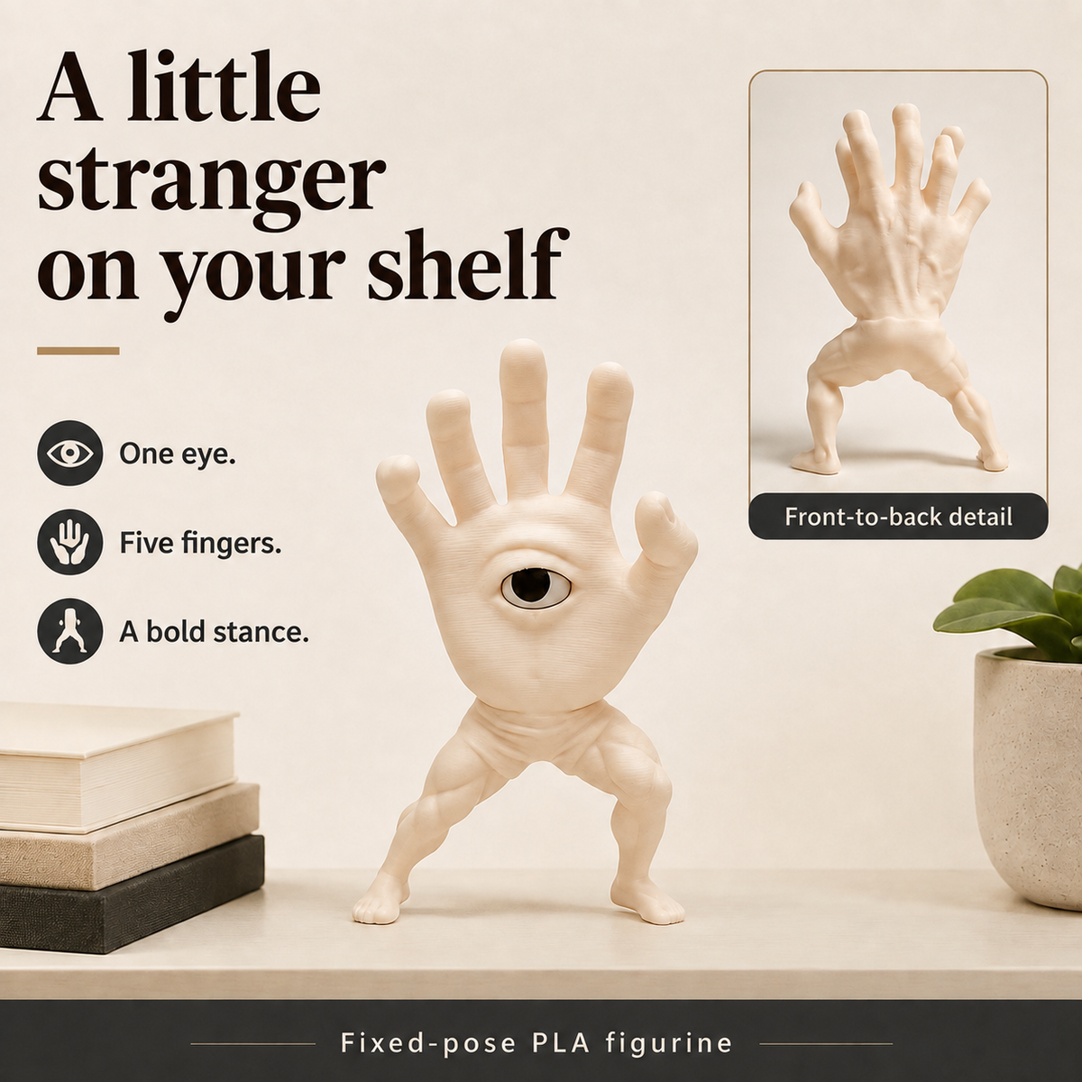 Kung Fu Hand Eye Figurine — advertising detail