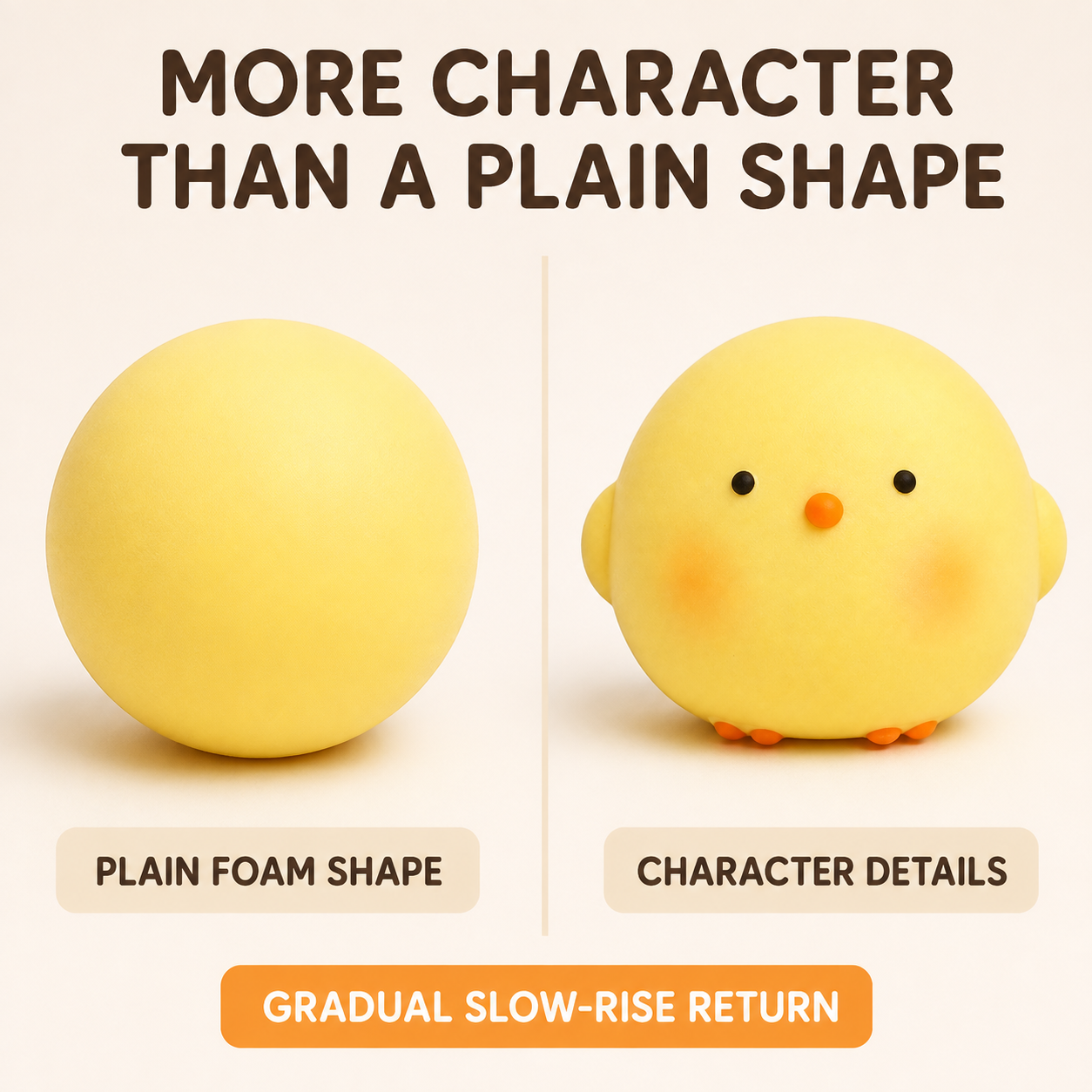 Large yellow chicken squishy feature comparison