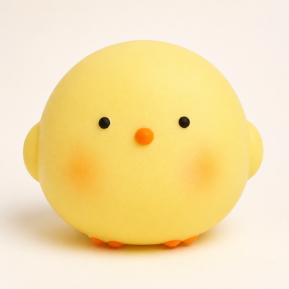 Large Yellow Chicken PU Squishy Toy - Default Title