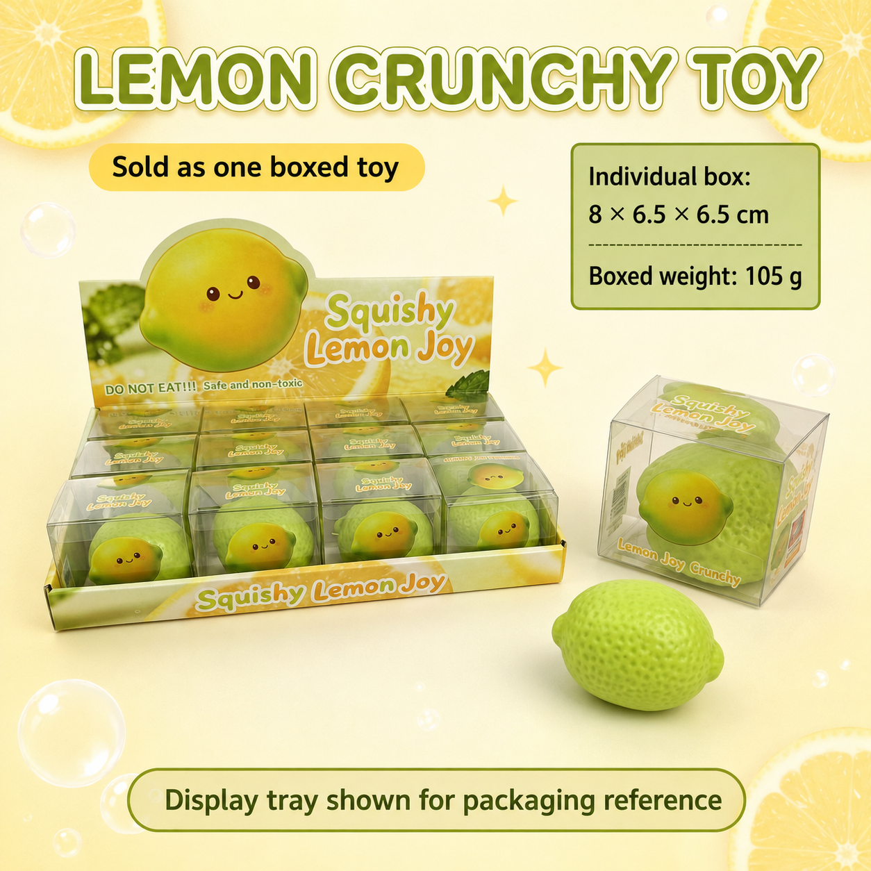 Green lemon crunchy squishy — spec