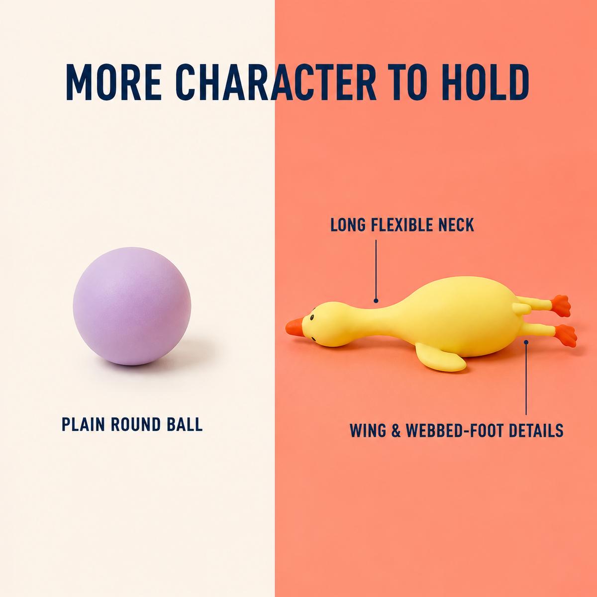 Long-neck duck squeeze toy comparison