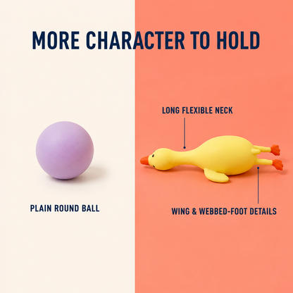 Long-neck duck squeeze toy comparison