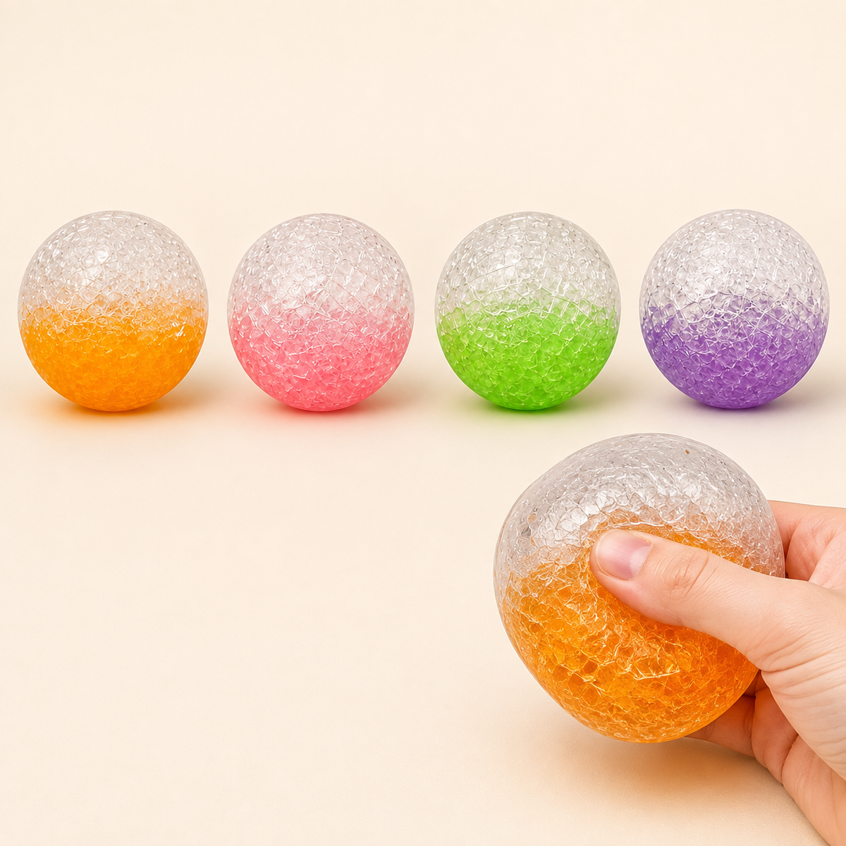 Four-Colour Maltose-Fruit Moldable Sensory Ball – 6 cm — Hero image