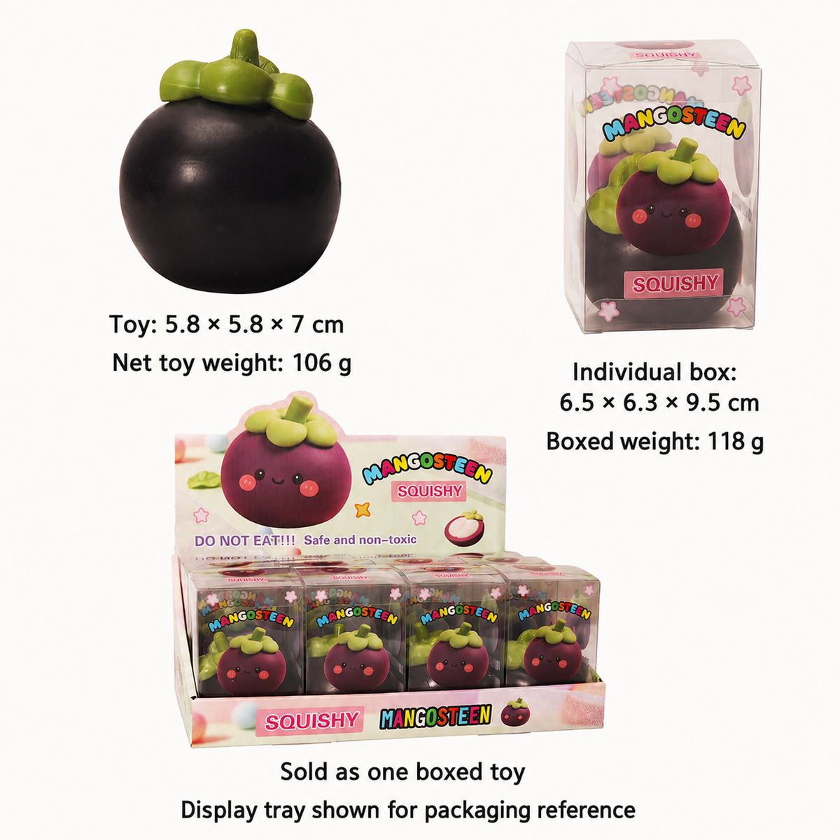 Purple mangosteen crunchy squishy — spec