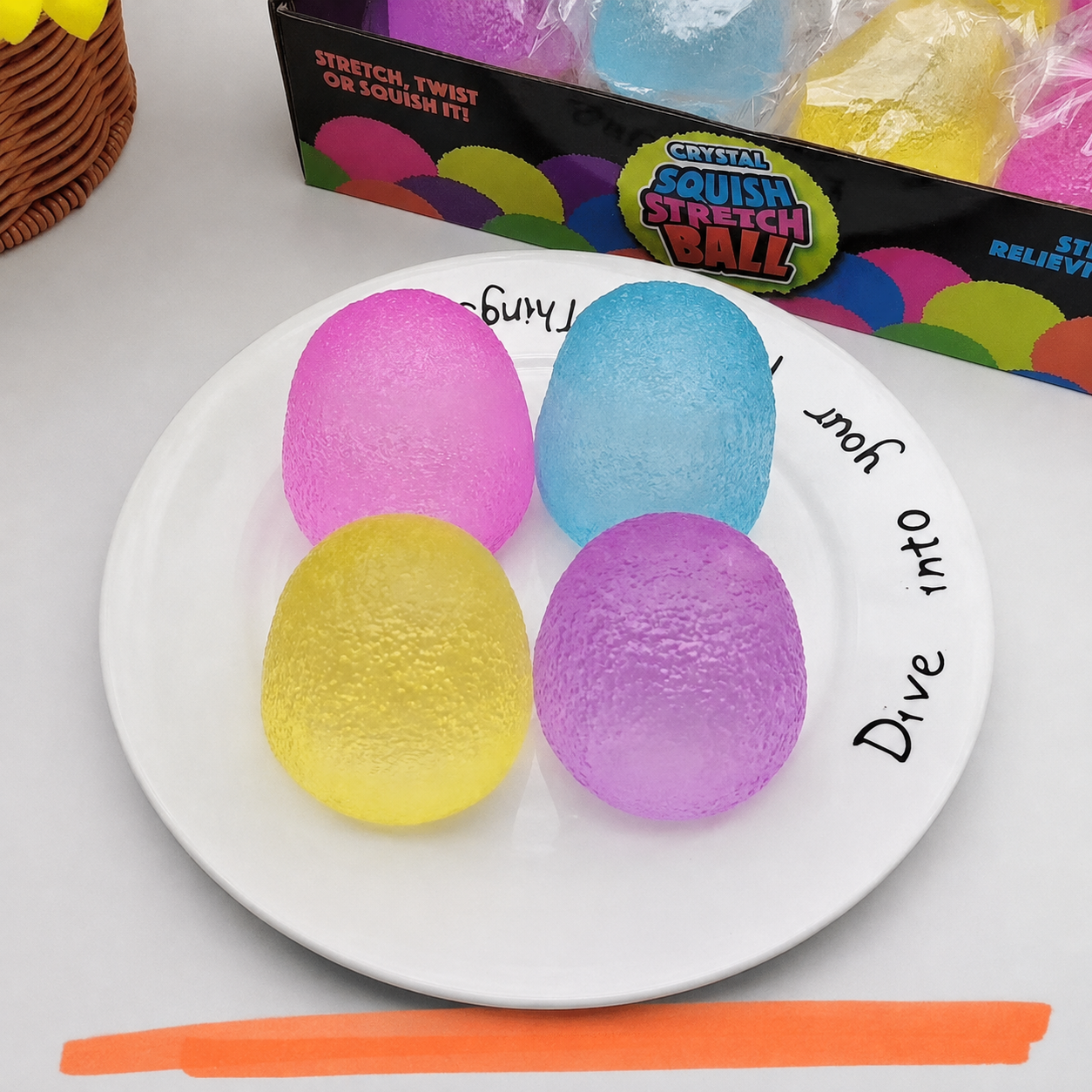 Mini Colourful Candy Gel Squishy – 4 cm - Colourful