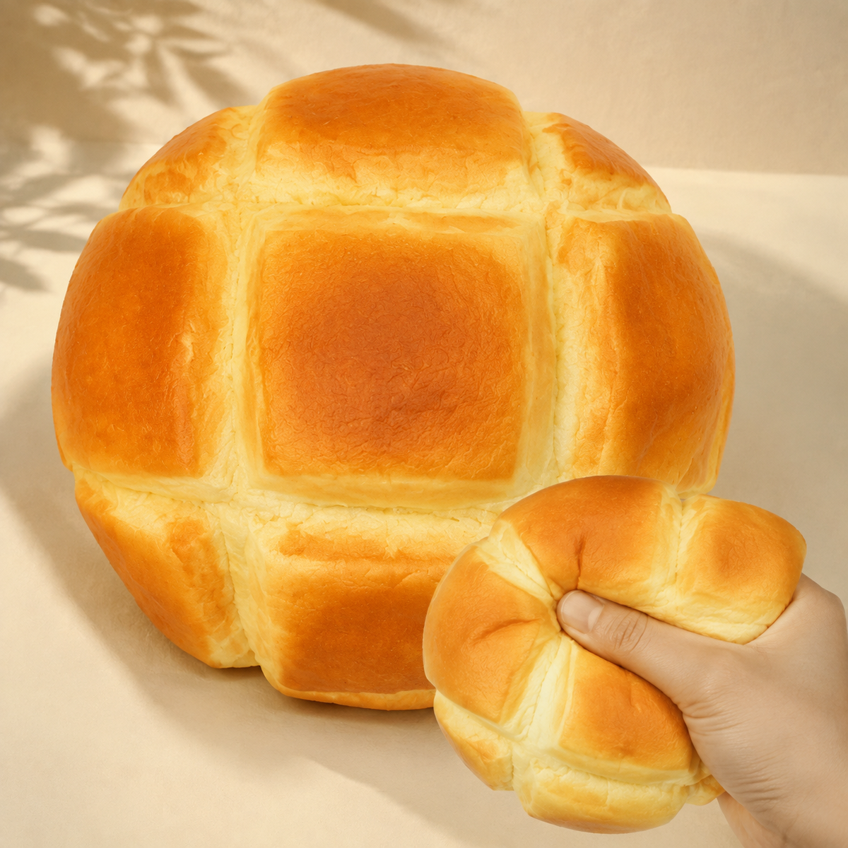 Yellow Pineapple Bun Slow-Rise PU Sensory Squeeze Toy — Hero image