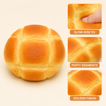 Yellow Pineapple Bun Slow-Rise PU Sensory Squeeze Toy — Features